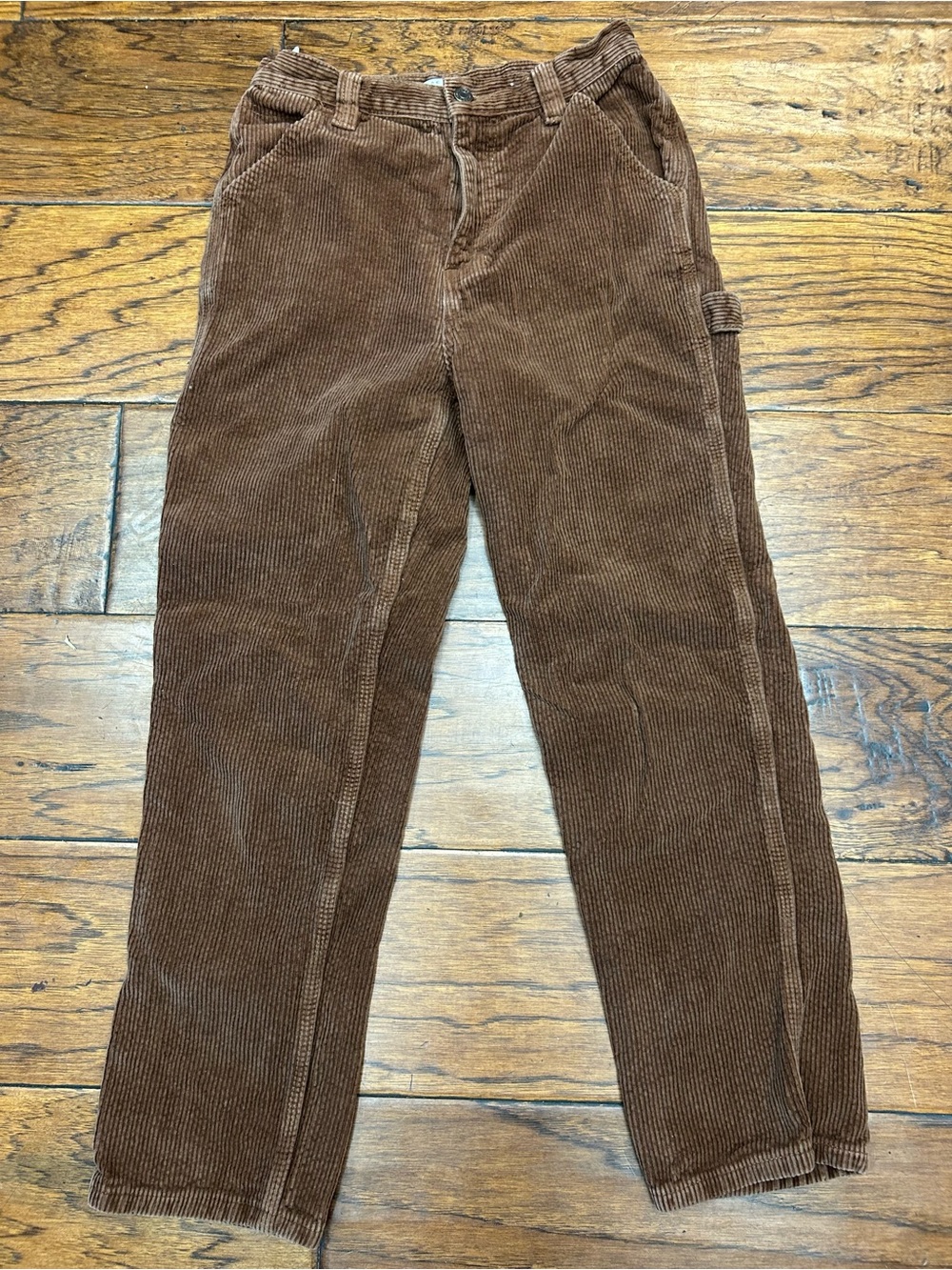 PacSun Brown Corduroy High Rise Carpenter Pants